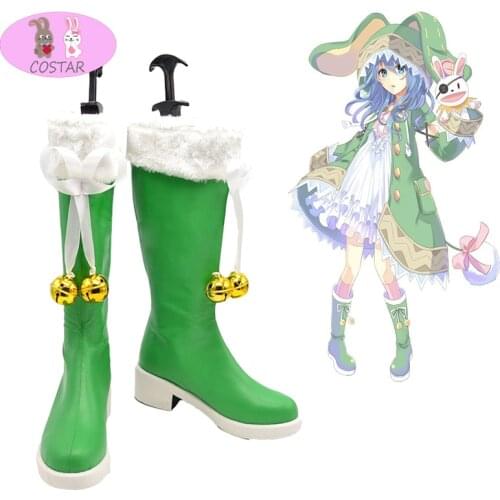 COSTAR Anime Date A Live Hermit cosplay Yoshino costume boots shoes lolita punk party boots