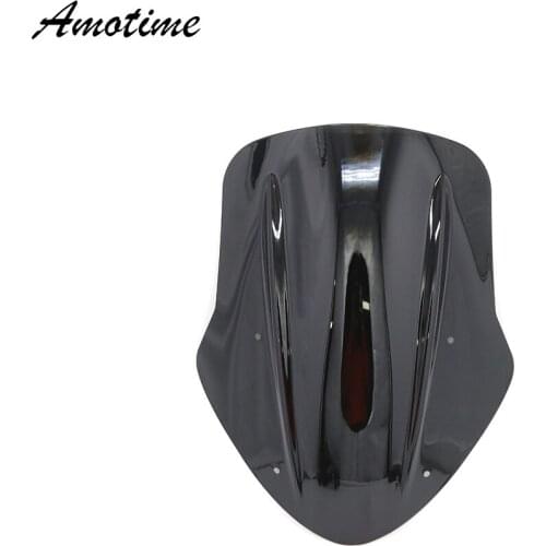 For Ducati Diavel 2014 2015 2016 2017 2018 Motorcycle Windscreen Windshield Deflector Shield Screen With Bracket Black Smoke
