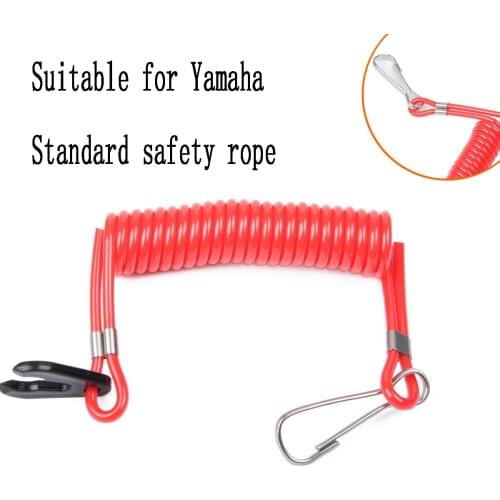 Red Kill Switch Safety Tether USA Standard Outboard Engine Motorboats Kill Cord Switch Lanyard Stop Key Rope for Suzuki Yamaha
