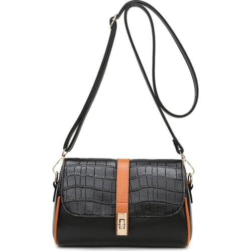 Crocodile Pattern Small Square Bag Female Temperament Lady Shoulder Bag Phone Coin Purse Classic All-match Cross Body Bag Women