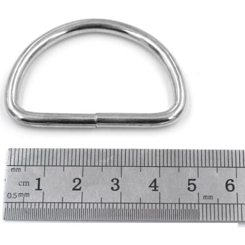 10 pieces/lot) 40mm Metal D-shaped buckle. metal D buckle. D ring. Semicircle button. Bags mountaineering backpack accessories