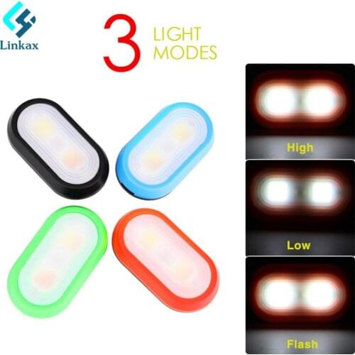 Mini LED Flashlight Portable Light Torch 3 Modes Emergency Camping Lamp Back Clip Light By 2xAAA battery Flash Lamp
