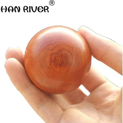 HANRIVER "Fitness spend pear care wood-pellet palm massage ball senile rehabilitation therapy tool "