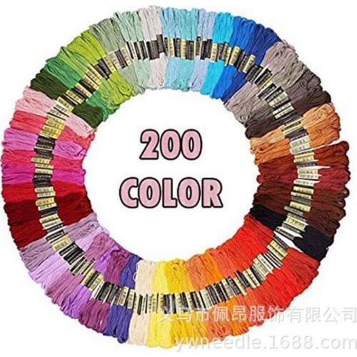 50set 24 color -250 color cross stitch thread embroidery thread manual DIY cross stitch wiring braided color cotton thread