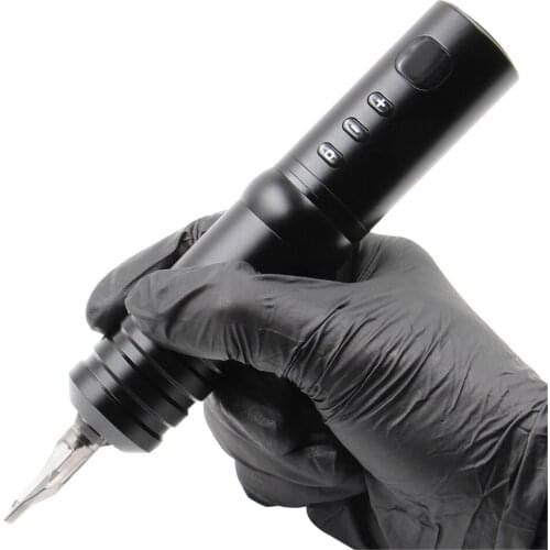 Rechargeable Wireless Tattoo Pen Machine with Tattoo Battery Pack and RCA Connector