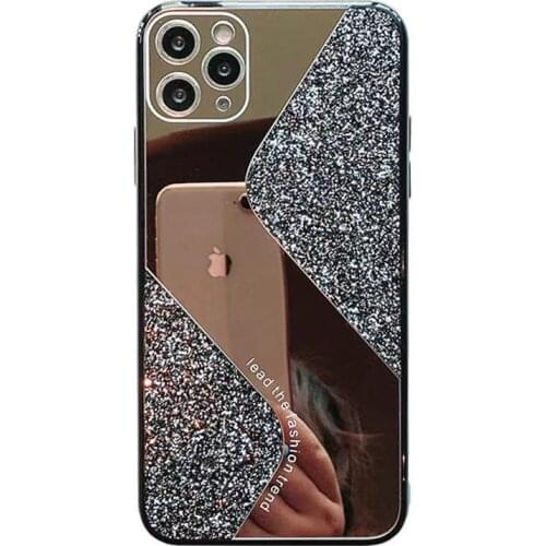 Luxury glitter mirror phone case for iPhone 12p 12 11 11p fine hole all-inclusive phone case for iPhone 7 8 X XS phone case