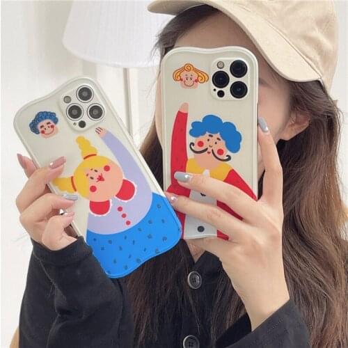 PINZHENG Funny Clown Phone Case For iPhone 7 8 7Plus 8Plus Silicone Protective Cover For iPhone X XS XR 11 12 Pro Max Phone Case