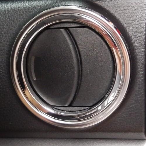 2pcs Stainless steel air conditioning AC vents decorative cover trims for Toyota Tundra 2014 2015 2016 2017 2018 2019 2020 year