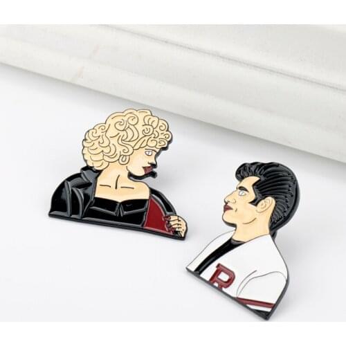 Japan Spirited Away Anime Cute Cartoon No Face man Brooch Totoro Enamel Pins & Brooches for Men Women Backpack Collar Badges