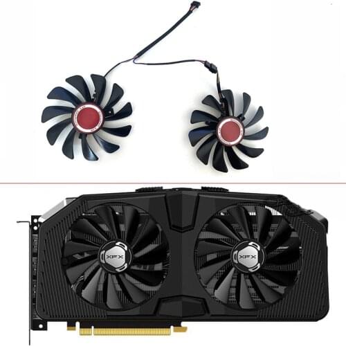 2PCS FDC10U12S9-C CF1010U12S 4PIN RX 5600XT 5700XT Cooler Fan For XFX Radeon RX 5600 5700 XT RAW II Graphic Cards Cooling Fans
