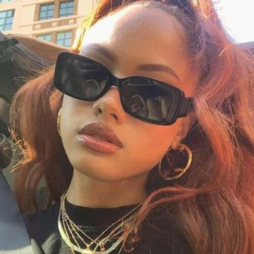 2020 Fashion Brand Rectangle Sunglasses New square Trendy Shades Female Retro Small Sun Glasses For Women