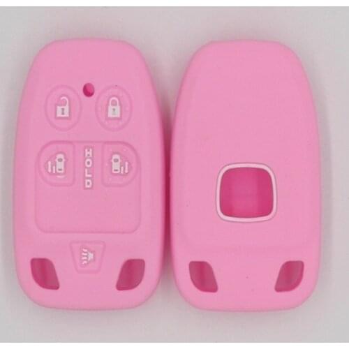 4PC Silicone Car Key Case For Honda Fit HR-V Vezel Jazz City Civic Accord Odyssey Crosstour Cover Keyless Fob Shell Skin Holder