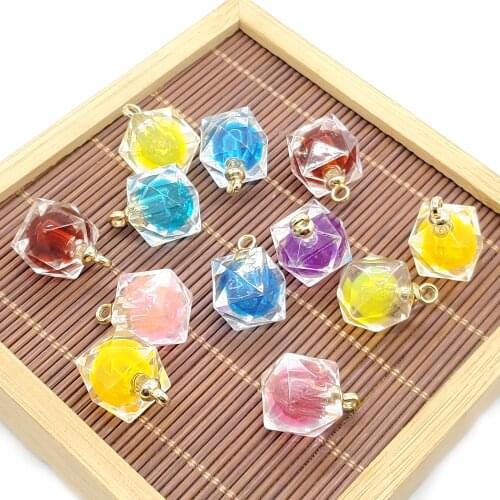 Color Acrylic Pendant Lady Necklace Bracelet Pendant Jewelry Pendant DIY Handmade Charm Jewelry Accessories Wholesale 5pcs