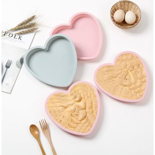 8 Inch Eco-Friendly Layered Heart Shape Cake Mold Non-stick Baking Pan Tools Baking Molds Silicone