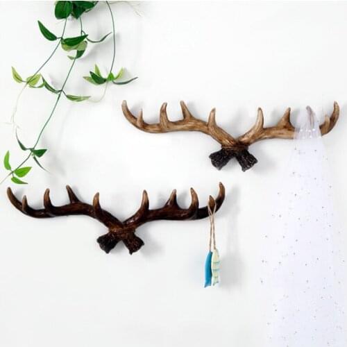 American Country Antler Wall Hanging Retro Creative Wall Decoration Living Room Porch Clothing Store Wall Hanging Home Decor