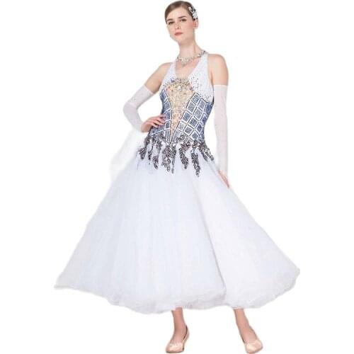 B-17214 Plus size ballroom latin dance dresses, High quality modern dance dress for adlut