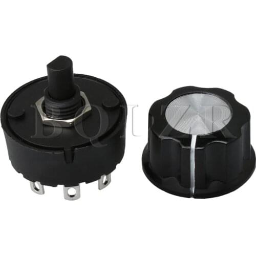 BQLZR 5 Positions 4 Rotate Times Selector Rotary Switch & Knob for Mixer Juicer Soya-bean Milk Machine Home Appliance