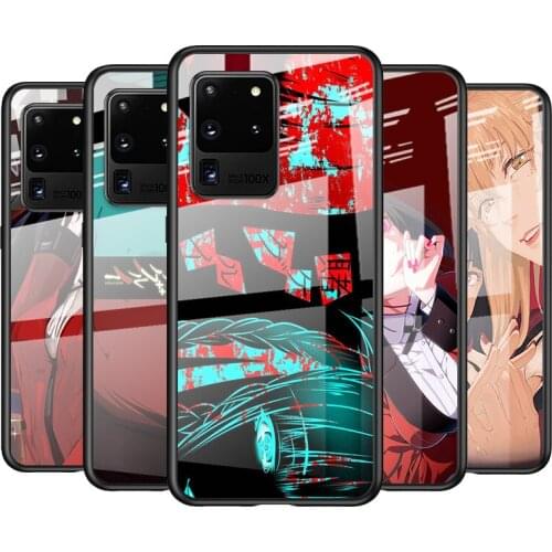 Tempered Glass Cover Animation KAKEGURUI For Samsung Galaxy S21 Ultra Plus 5G M51 M31 M21 Shockproof Shell Phone Case