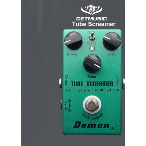 Demon TS808 Tube Screamer Overdrive Pro Vintage Electric Guitar Effect Pedal