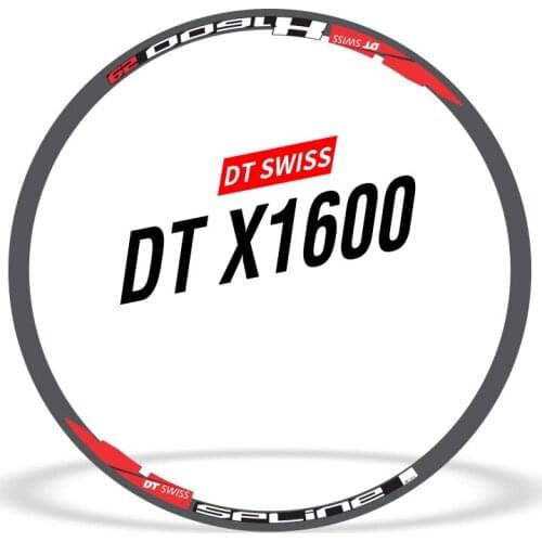 Two Wheel Set Stickers for DT 1600 SPLINE Mountain Bike Race Cycling Bicycle Rim Decals