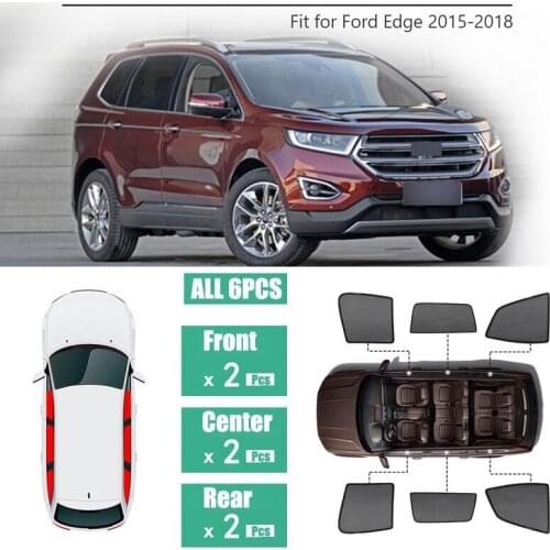 Side Windows Magnetic Sun Shade UV Protection Ray Blocking Mesh Visor Fit For Ford Edge 2015-2018