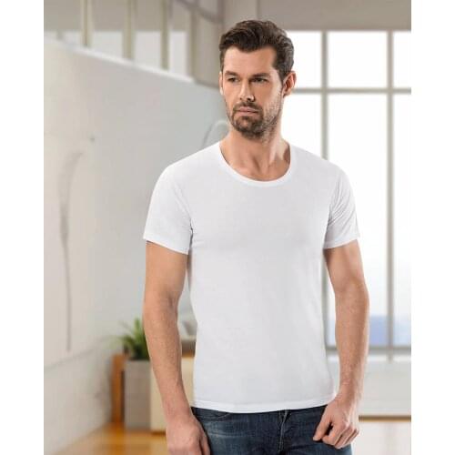 Mens solid color seamless underwear 100% cotton male bike collar 1154