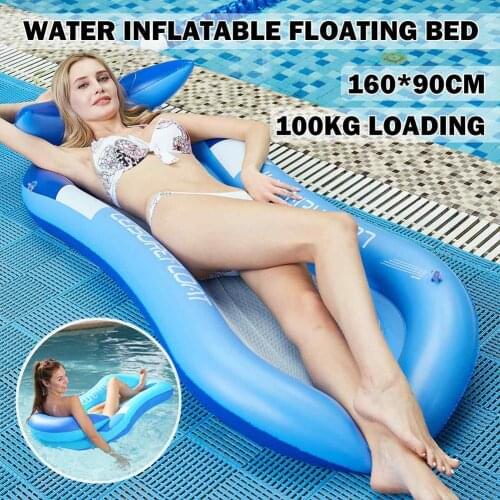 Inflatable Floating Row Pool Air Mattresses Beach Foldable Swimming Pool Chair Summer Water Sports Safety Swimming Accessories