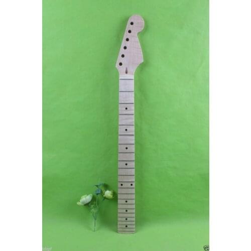 New electric Guitar neck Flame maple wood clear coat 22 fret 25.5 inch #1778