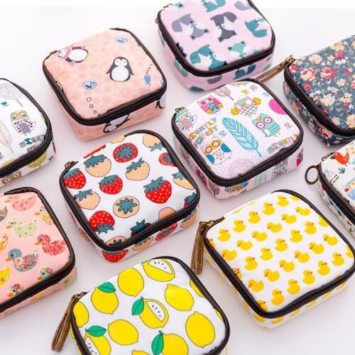 New Sanitary Bag Napkin Storage Bag Coin Purse Credit Card Holder Sanitary Pad Pouch Cosmetics Bag Makeup Organizer Bag