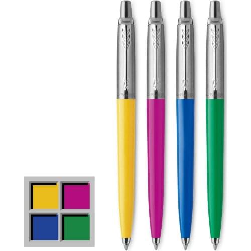 Parker Jotter Originals Ballpoint Pen Collection, Medium Point, Black Ink, Glossy Color Finishes