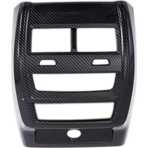 Fit For BMW X5 G05 2019 2020 Carbon Fiber Rear Air Conditioning Vent Outlet Center Console Cover Trim Accessories