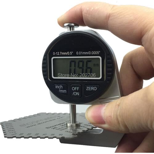 Portable Electronic Dial Indicator Thickness Mini 0.01mm Digital Thickness Gauge Meter 12.7mm Measure Tool Dial Gauge Tester