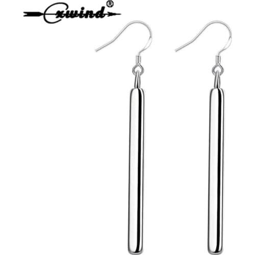 Cxwind Punk Simple Style Earring Lightning Long Exaggerated Square Geometric Stick Drop Dangle Earring For Women Jewelry