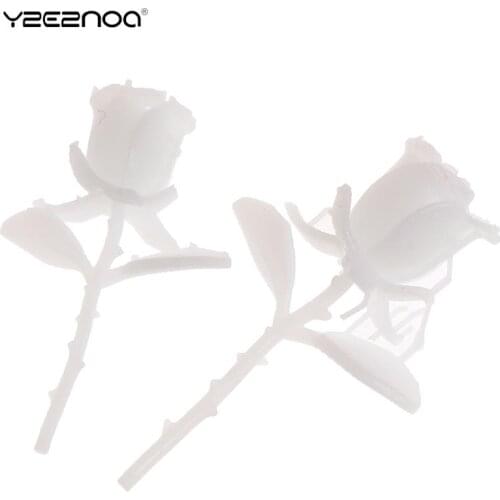 DIY Silicone UV Resin Mold Crafts Jewelry Making Micro Landscape Rose Flower Model Jewelry 3D Mini Rose Shape Epoxy Molds