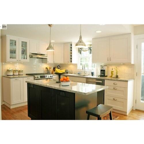 2017 traditional white solid wood kitchen cabinet armadio da cucina mutfak hot sales wooden kitchen furnitures S1606038