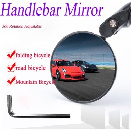 Bicycle Rearview Mirror 360 Rotation Adjustable Cycling Rear View MTB Road Bicycle Handlebar Mirrors Bike Accessories