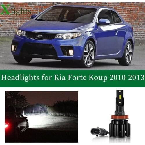 Xlights Car Bulbs For Kia Forte Koup 2010 2011 2012 2013 Led Headlight Bulb Low High Beam Lamp Canbus Headlamp Light Accessories