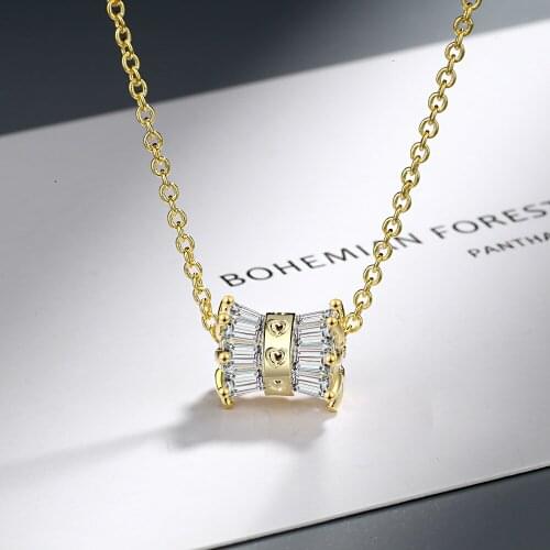 Womens Chokers Necklaces Jewelry Zircon Geometric Pendants Necklace for Girl Party choker collier