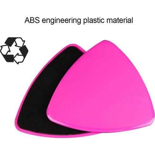 2Pcs Triangle Body Core Exercise Workout Yoga Fitness Slider Gliding Disc Pad