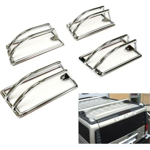 4PCS Car Roof Cab Marker Light Trim Cover for HUMMER H2 SUV SUT 2003-2009