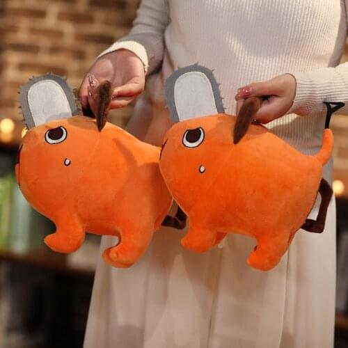 Anime Chainsaw Man Pochita Doll Soft Plush Pillow Cartoon Kawaii Cosplay Costume Props Accessories Toy Size 10/25/40cm