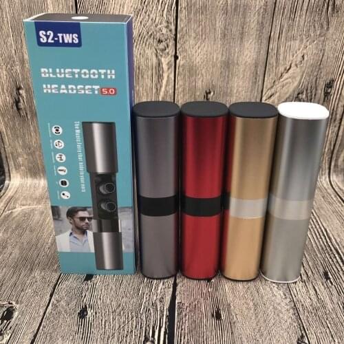 Newest Wireless Waterproof Bluetooth Headset S2 True Mini TWS Magnetic Charging Earbud Wireless Bluetooth Paired Headphones