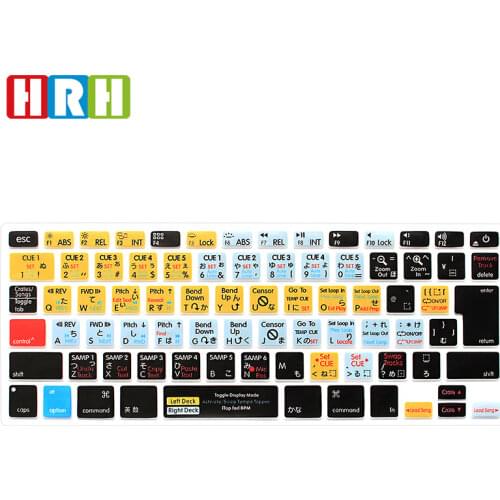 HRH Serato Scratch LIVE Functional Silicone Keyboard Cover Skin Protector For Macbook Air Pro Retina 13"15"17" Japanese Version