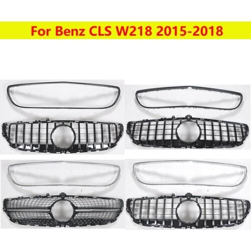 CLS260 CLS300 CLS320 CLS350 CLS400 Front grille Diamond GT style Car Middle grille For Mercedes-Benz CLS W218 2015-2018