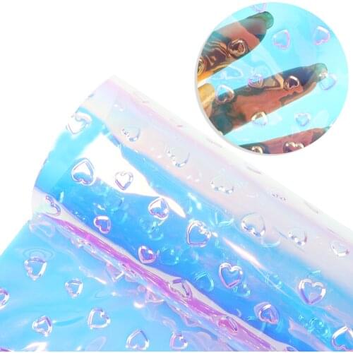 David accessories 20*33cm glitter clear Transparent vinyl faux synthetic leather,DIY Home Textile Decorative knotbow Bag,c11126