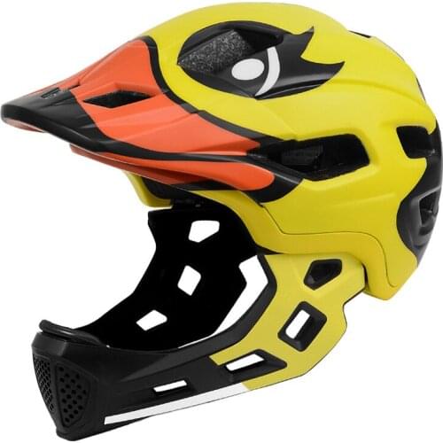 Child full face helmet Detachable bike helmets for boy girls 3-8 years Children mountain bicycle helmets kids Cycling Equipments