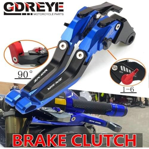 For Kawasaki NINJA ZX10R 2004-2005 ZX 10 R CNC Motorcycle 5D Brake Clutch Levers Adjustable Folding Foldable Fold Extendable