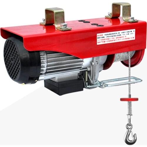 PA200 mini electric hoist 220V household crane small hoist 0.5 ton decoration hoisting crane pure copper motor automatic brake