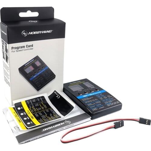 HOBBYWING 3 in 1 LED ESC Program Card Box for XERUN EZRUN MAX Series Car / Platinum Series / SEAKING Series RC Boat ESC