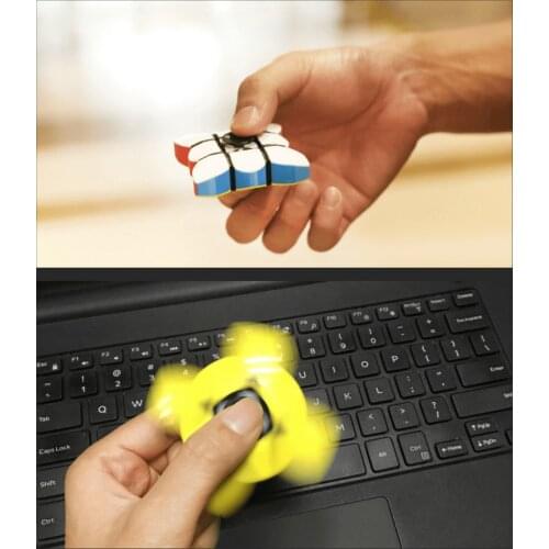 Fidget Toys Finger Rotating Cube DIY Fingertips Anytime, Anywhere Portable Dual-use Gyro Decompression Artifact Educational Toy